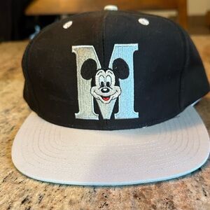 Disney Mickey Mouse Black and Gray Men’s  Hat